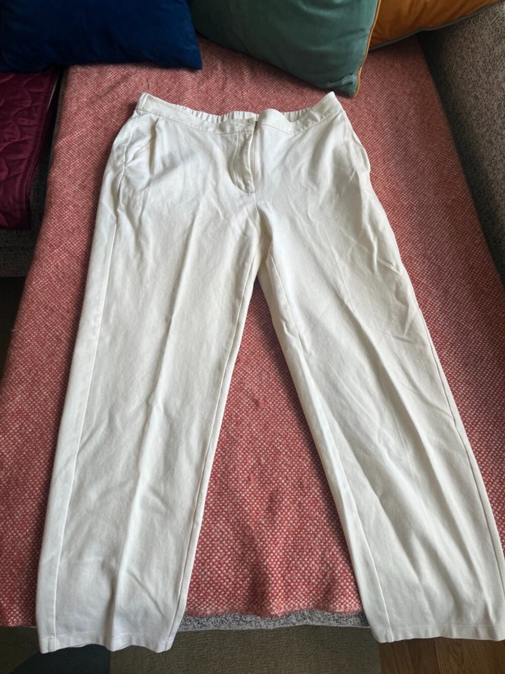 Eileen Fisher Straight Leg Organic Cotton Stretch Pant - Size 12